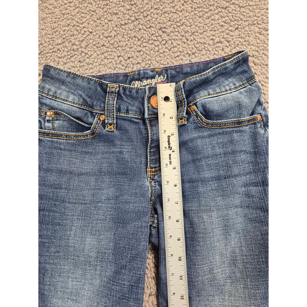 Wrangler Jeans Women's Size 0x34 Dark Blue Boot Cut 09MWZMS (0777) - Picture 9 of 11